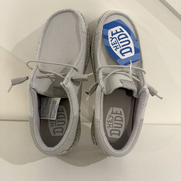 HEYDUDE Wally FUNK WARPED GEO Dawn Blue Men’s Slip On , Size 8 NEW main image 7